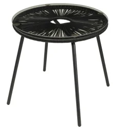 Tables Basses De Jardin^CASA ACAPULCO Table Lounge Noir