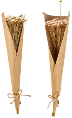 Fleurs Artificielles^CASA ACTINO Fleurs Séchées Rose