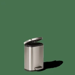 Poubelles De Cuisine|Poubelles^CASA ADELE Poubelle à Pédale 5l Argent