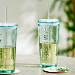 Verres Avec Paille^CASA AUTHENTIC Verre Avec Paille Transparent