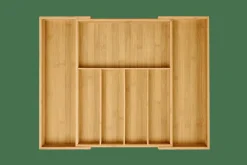 Paniers Tiroirs^CASA BAMBOO Organisateur Tiroir Escamotable Naturel