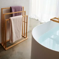 Meubles Salle De Bain^CASA BAMBOO Porte-serviettes Naturel