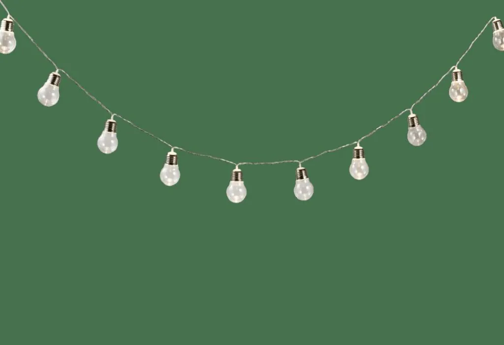 Éclairage Extérieur^CASA BULB Guirlande Lumineuse Solaire 10 Leds Transparent