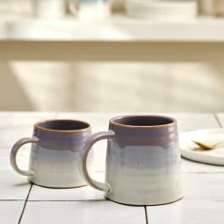 Mugs^CASA CORA Mug Vert, Mauve