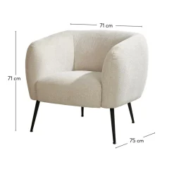 Fauteuils|Canapés^CASA DAVI Blanc Cassé