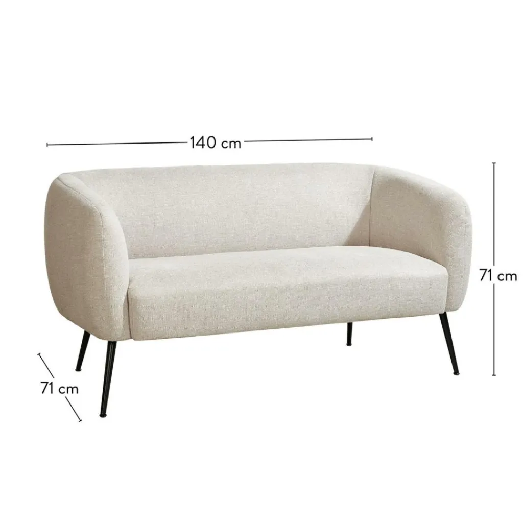 Canapés^CASA DAVI Canapé Blanc Cassé