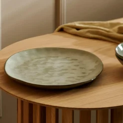 Assiettes^CASA EARTH LAGOON Assiette Plate Vert Clair