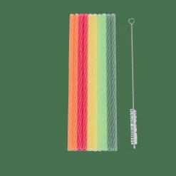 Cocktail Accessoires^CASA ECO PARTY Pailles Avec Brosse Réutilisables Mélange De 5 Couleurs