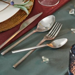 Ménagères^CASA ETNA SATIN Couverts 16 Pièces Argent