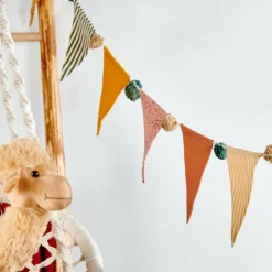 Kids^CASA FESTI Guirlande Drapeaux Multicolore