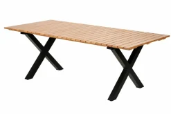 Tables De Jardin^CASA FORMAX Table De Jardin Avec Pieds X Natural/noir