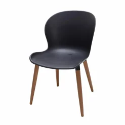 Chaises De Salle À Manger|Chaises De Jardin^CASA FRIDA / FRAY Set De 4 Pieds Noir Noir