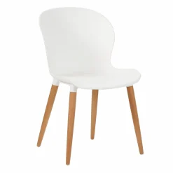 Chaises De Salle À Manger|Chaises De Jardin^CASA FRIDA / FRAY Set De 4 Pieds Blanc Blanc