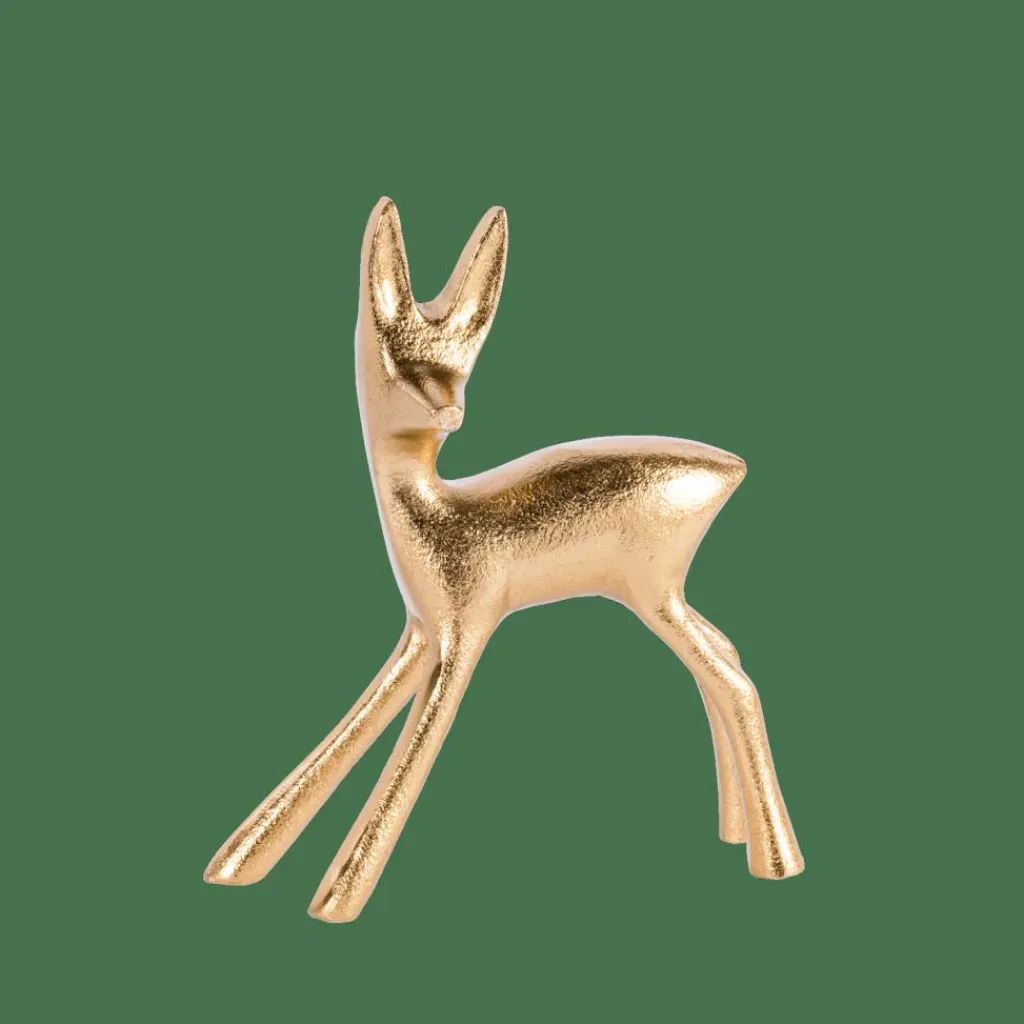 Figures Déco^CASA GOLDY Décoratif Cerf Doré