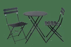 Tables Bistrot|Tables De Jardin^CASA IMPERIAL Table Pliante Rond Noir