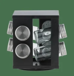 Pots À Épices^CASA INDUSTRIA Carrousel à épices 8 Récipients Noir