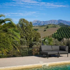 Salon De Jardin^CASA JUMBO Fauteuil De Coin Noir