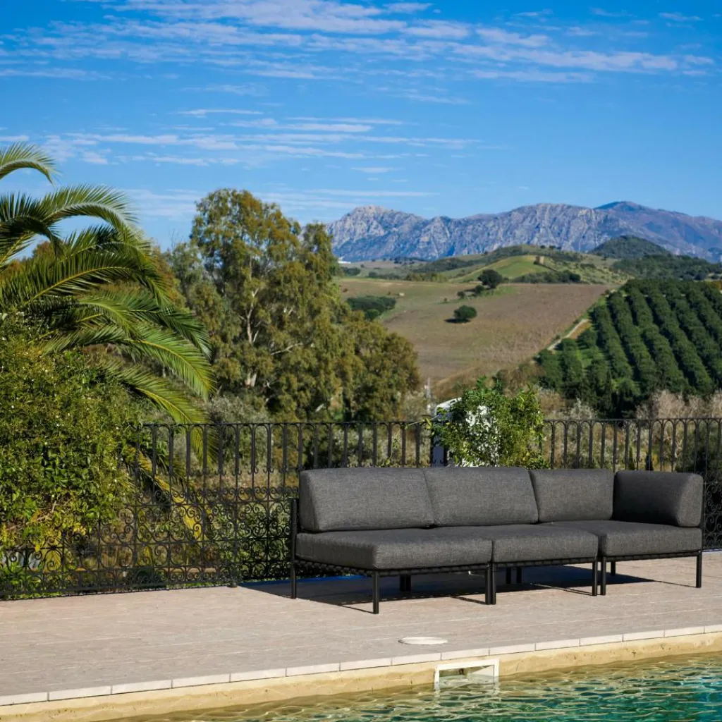 Salon De Jardin^CASA JUMBO Fauteuil De Coin Noir