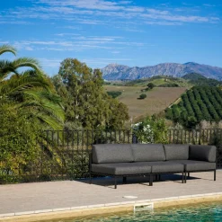 Salon De Jardin^CASA JUMBO Fauteuil Lounge Noir