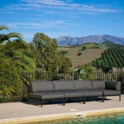 Salon De Jardin^CASA JUMBO Fauteuil Lounge Noir