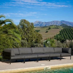 Salon De Jardin^CASA JUMBO Fauteuil Lounge Noir