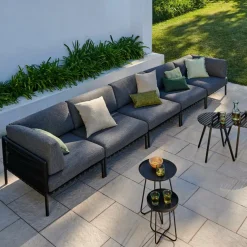 Salon De Jardin^CASA JUMBO Fauteuil Lounge Noir