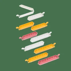 Accessoires De Cuisine^CASA KLIPPER Clips De Fermeture Set De 10 Mélange De Couleurs Gris, Jaune Foncé, Terre Cuite