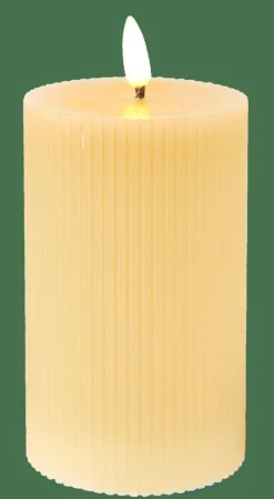 Bougies Led^CASA LED Bougie Avec LED Brun