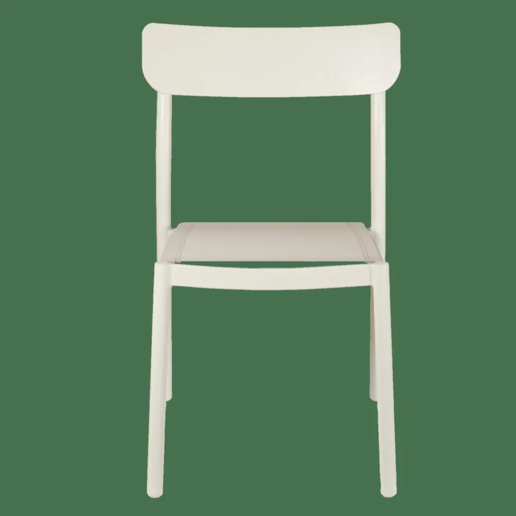 Chaises De Jardin^CASA MAVAS Chaise Empilable Blanc