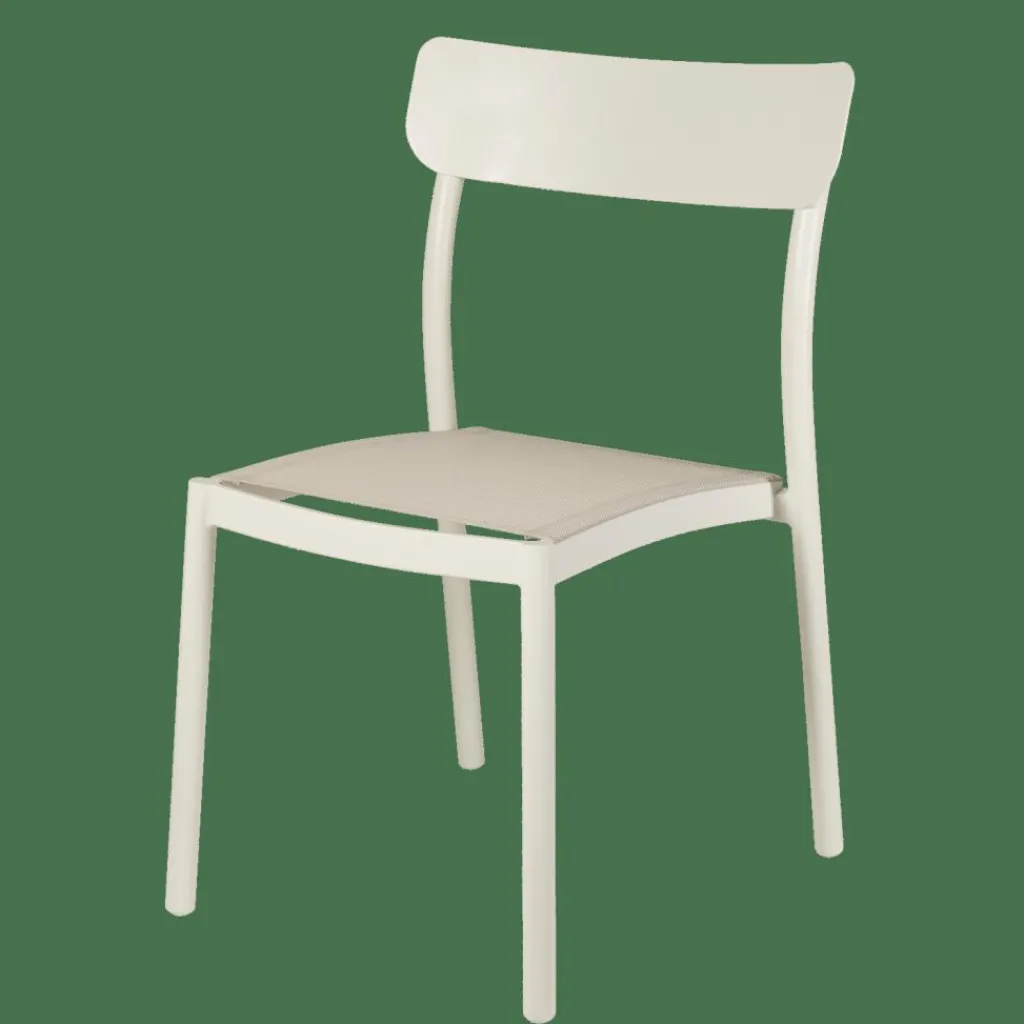 Chaises De Jardin^CASA MAVAS Chaise Empilable Blanc