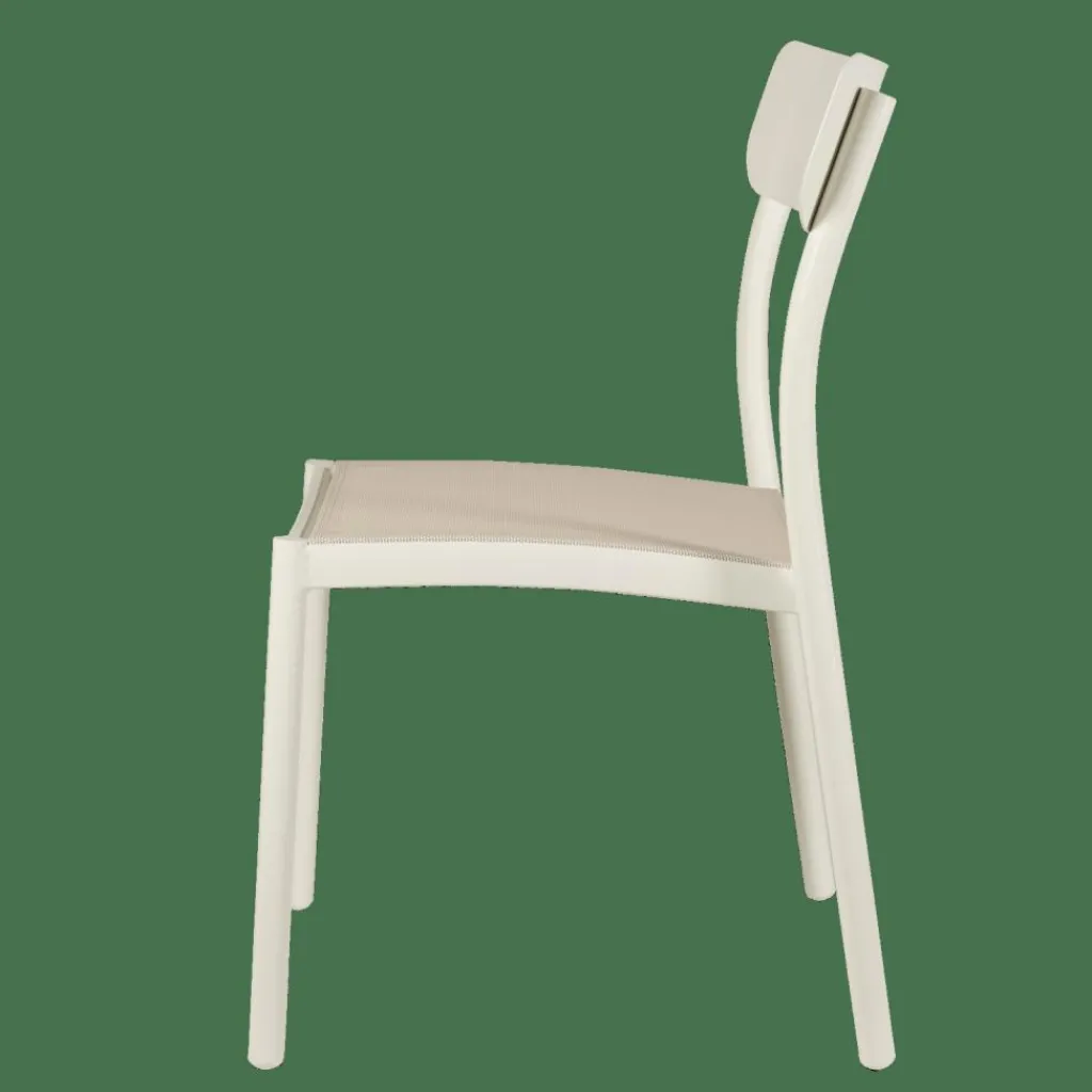 Chaises De Jardin^CASA MAVAS Chaise Empilable Blanc