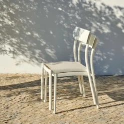 Chaises De Jardin^CASA MAVAS Chaise Empilable Blanc