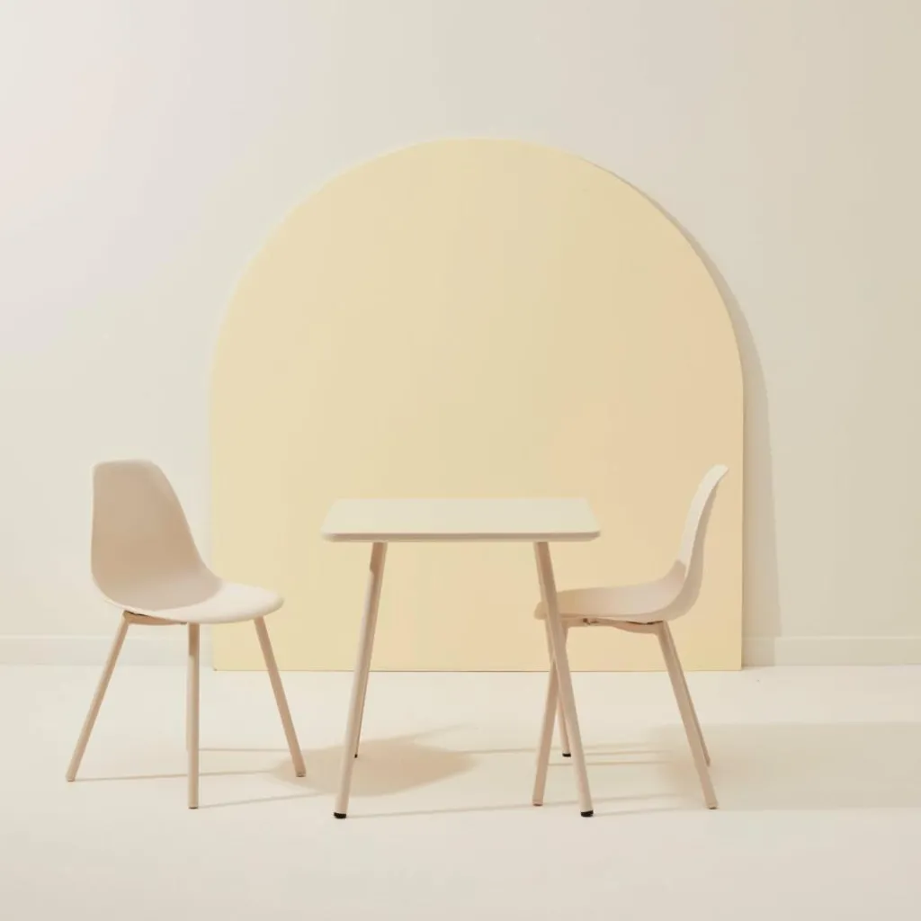 Kids^CASA MIKA Table Pour Enfants Avec 2 Chaises Sable