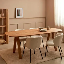 Tables À Manger^CASA NEW OAK Pieds De Table Noir