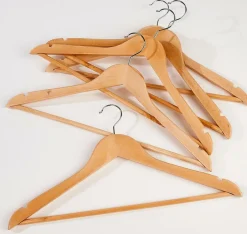 Cintres^CASA NEW WOOD Cintres Set De 5 Naturel