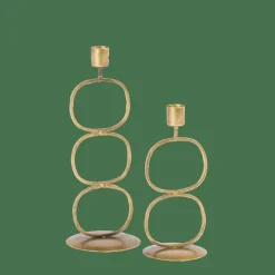 Bougeoirs^CASA OVAL Bougeoir Doré