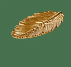 Plats Déco^CASA PALM Feuille Déco Doré
