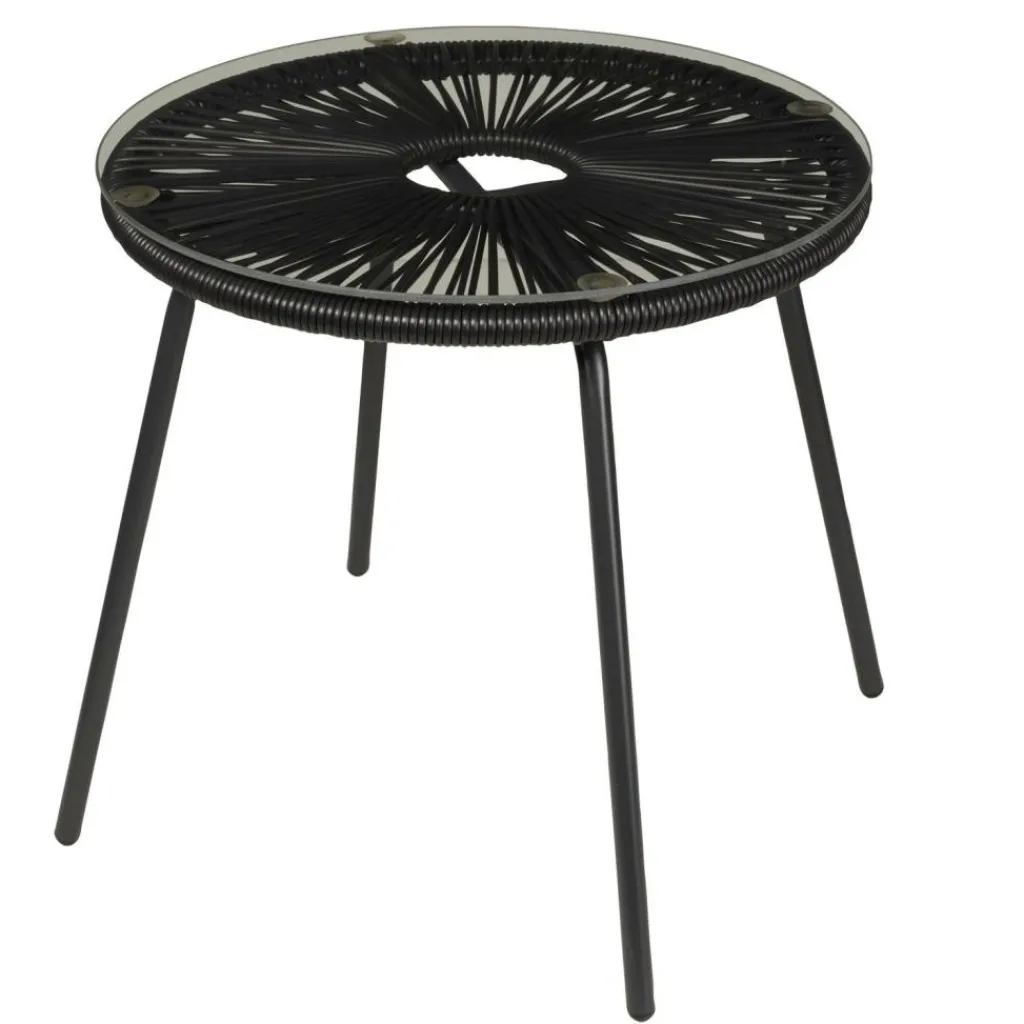 Fauteuils De Jardin|Salon De Jardin^CASA PAPAYO & ACAPULCO Ensemble De Salon Noir