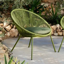 Fauteuils De Jardin^CASA PAPAYO Chaise Lounge Avec Coussin Vert