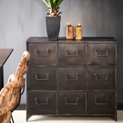 Commodes^CASA PHARMA Meuble De Pharmacie Noir