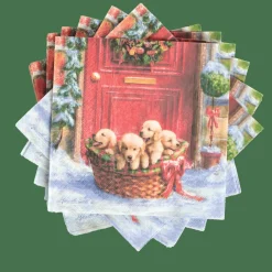 Serviettes^CASA PUPPIES Set De 20 Serviettes Multicolore
