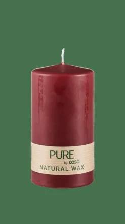 Bougies^CASA PURE Bougie Cylindrique Rouge Foncé