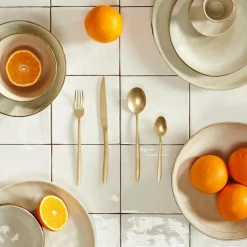 Ménagères^CASA ROXANNE Couverts 16 Pièces Doré Clair