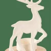 Porte-Bougies^CASA SCANDY DEER Porte-bougie Chauffe-plat Blanc, Naturel