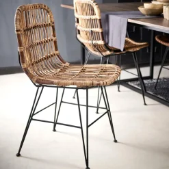 Chaises De Salle À Manger^CASA SUMATRA Chaise Noir, Brun