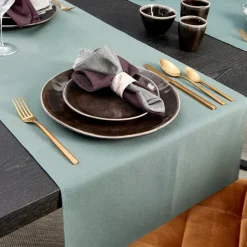 Chemins De Table^CASA UNILINE Chemin De Table Vert Foncé