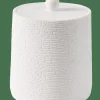Accessoires Lavabo^CASA WHITE ELEGANCE Boîte à Coton Avec Couvercle Blanc